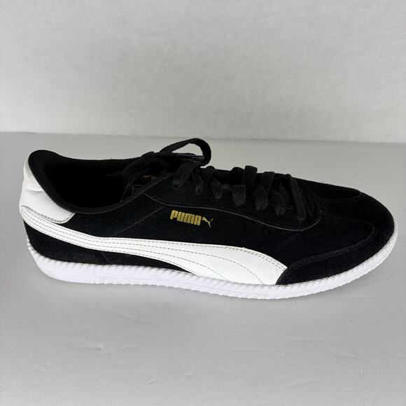 Puma Astro Cup Suede Sneakers Black White Gold Men\'s Size 11 main image 4